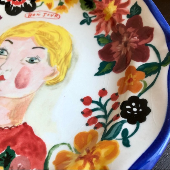 nathalie lete x anthropologie rare francophile plate - Picture 8 of 12